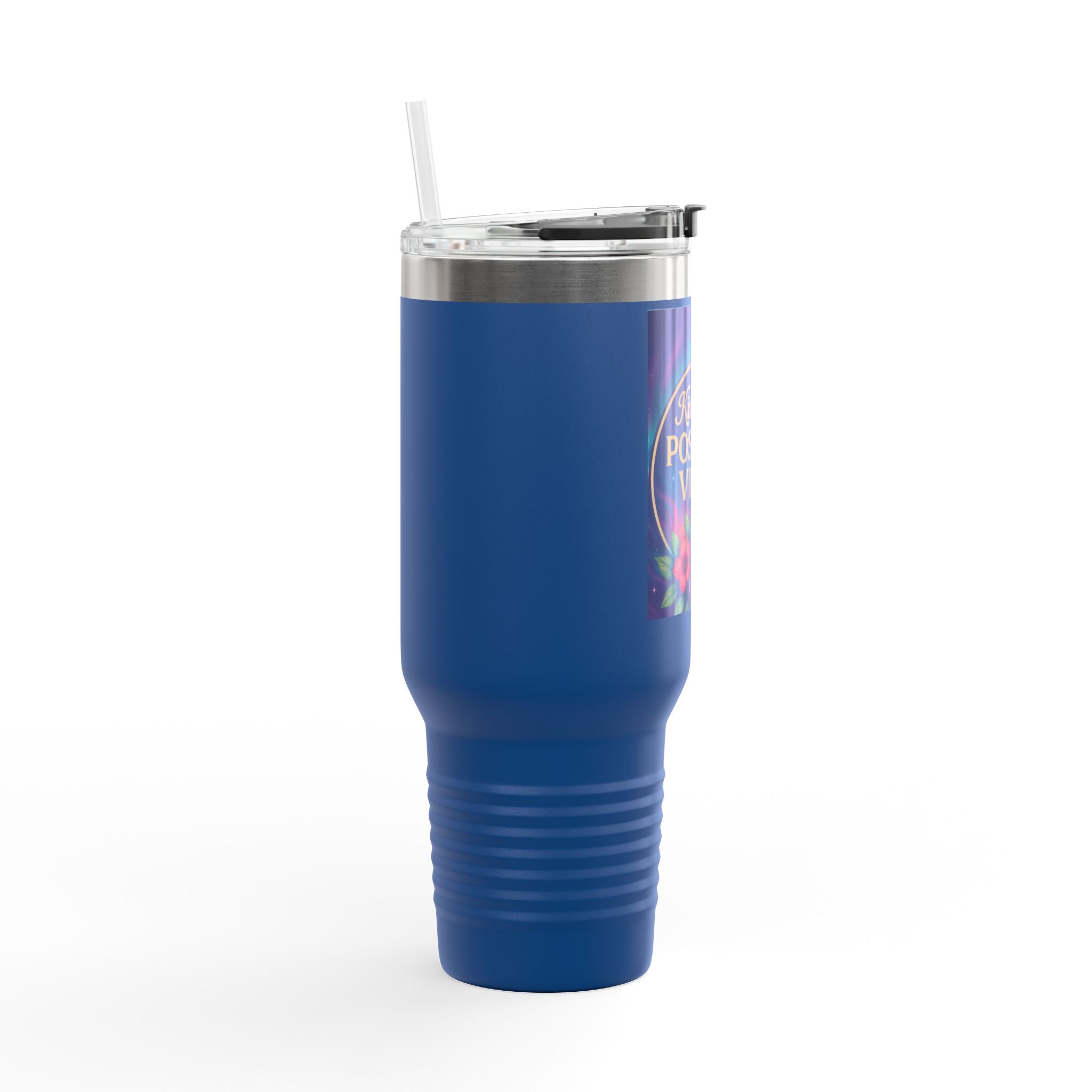 Positive Vibes Insulated Travel Mug | 40oz | Perfect for Coffee Lovers, Gift for Friends, Outdoor Adventures, Motivational Travel Cup, [...]