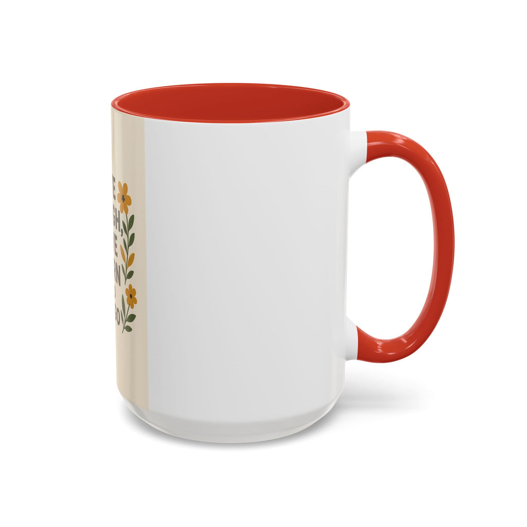 Inspirational Floral Coffee Mug - Live Laugh Love Learn
