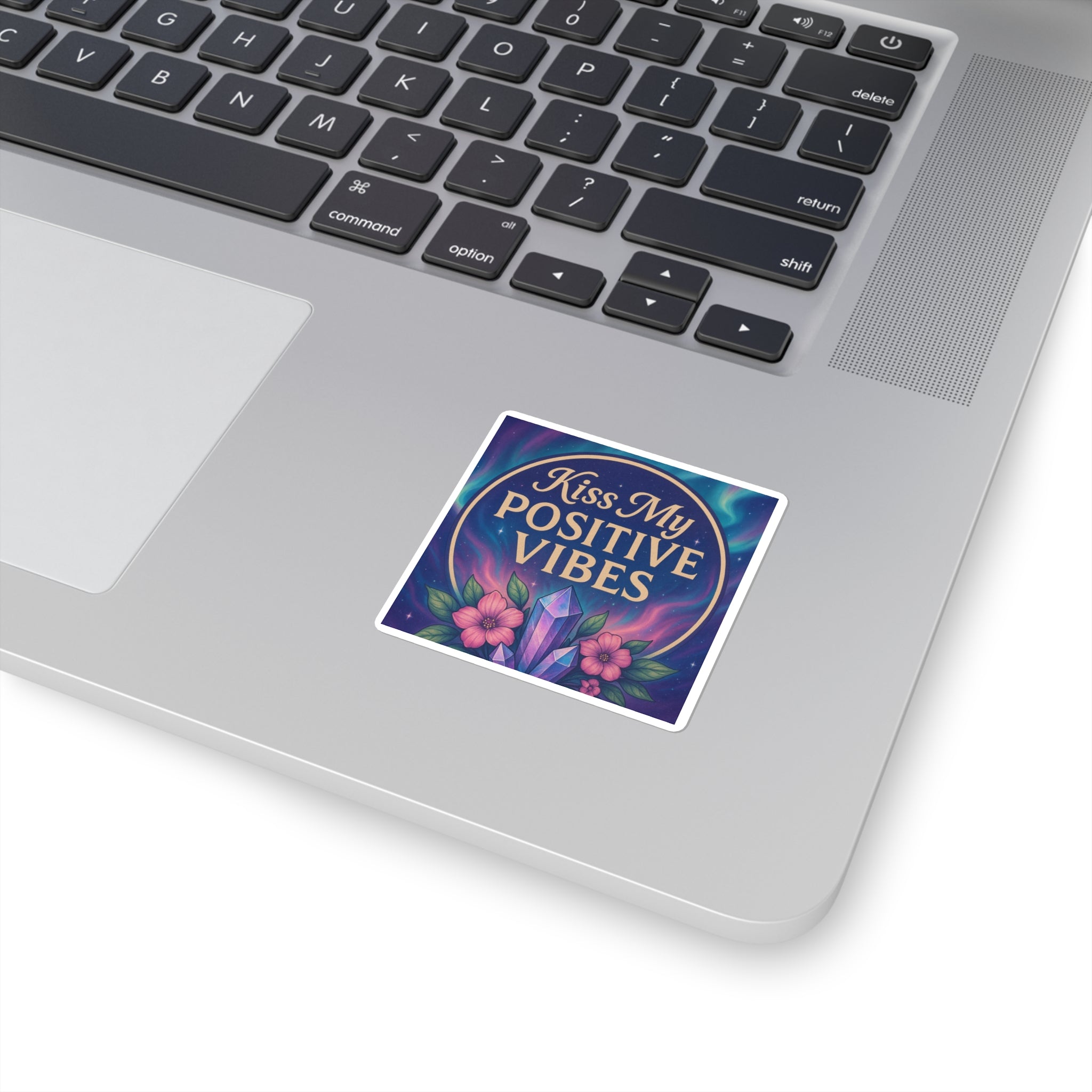 Positive Vibes Sticker | Affirmation Square Stickers | Laptop, Water Bottle, Scrapbooking Decor | Gift for Friends, Motivation