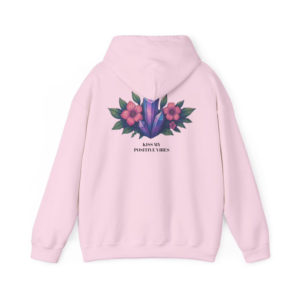 Positive Vibes Floral Hoodie - Cozy Unisex Sweatshirt for All Occasions, Gift Idea for Friends, Positive Affirmation Apparel, Spring Fashion