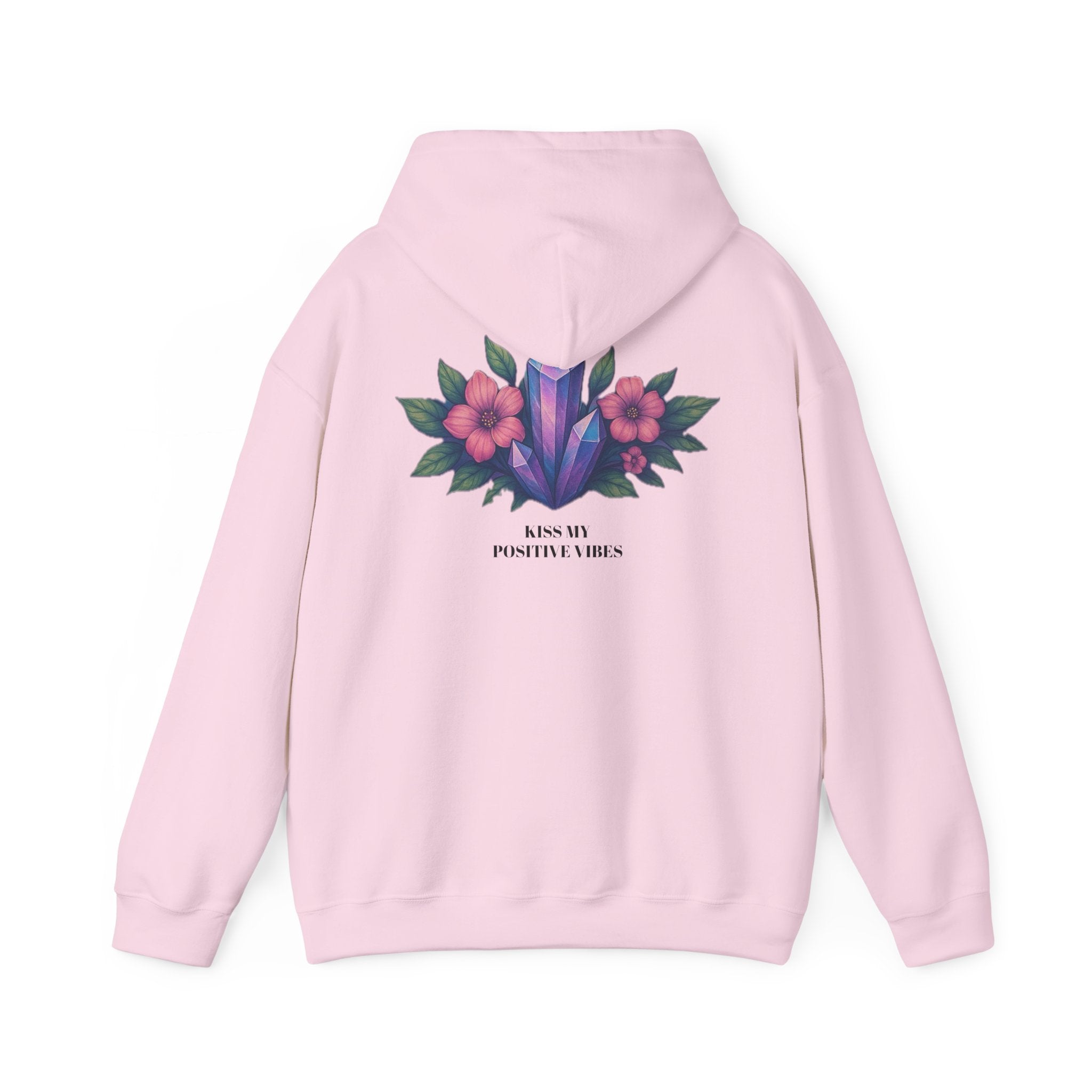 Positive Vibes Floral Hoodie - Cozy Unisex Sweatshirt for All Occasions, Gift Idea for Friends, Positive Affirmation Apparel, Spring Fashion