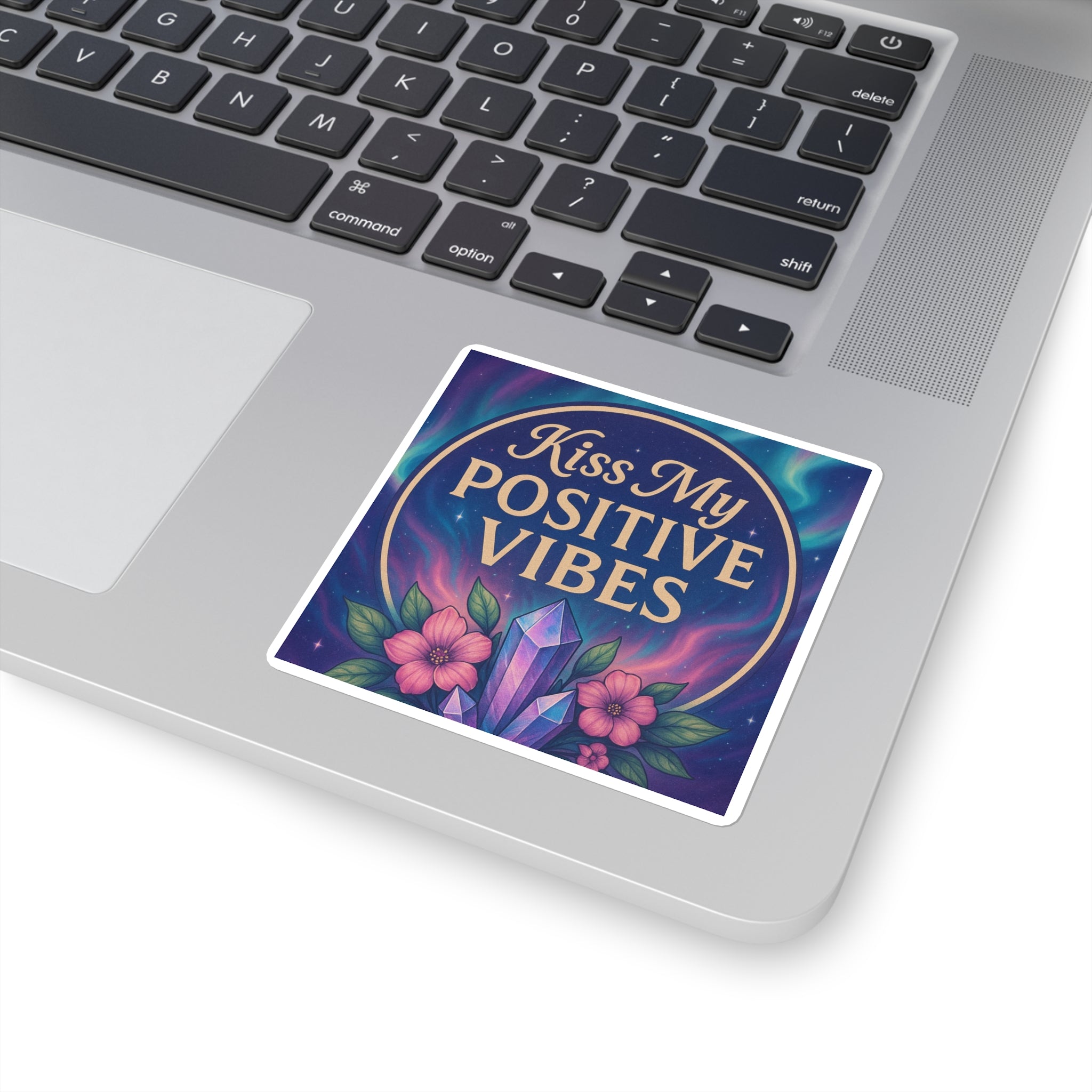 Positive Vibes Sticker | Affirmation Square Stickers | Laptop, Water Bottle, Scrapbooking Decor | Gift for Friends, Motivation