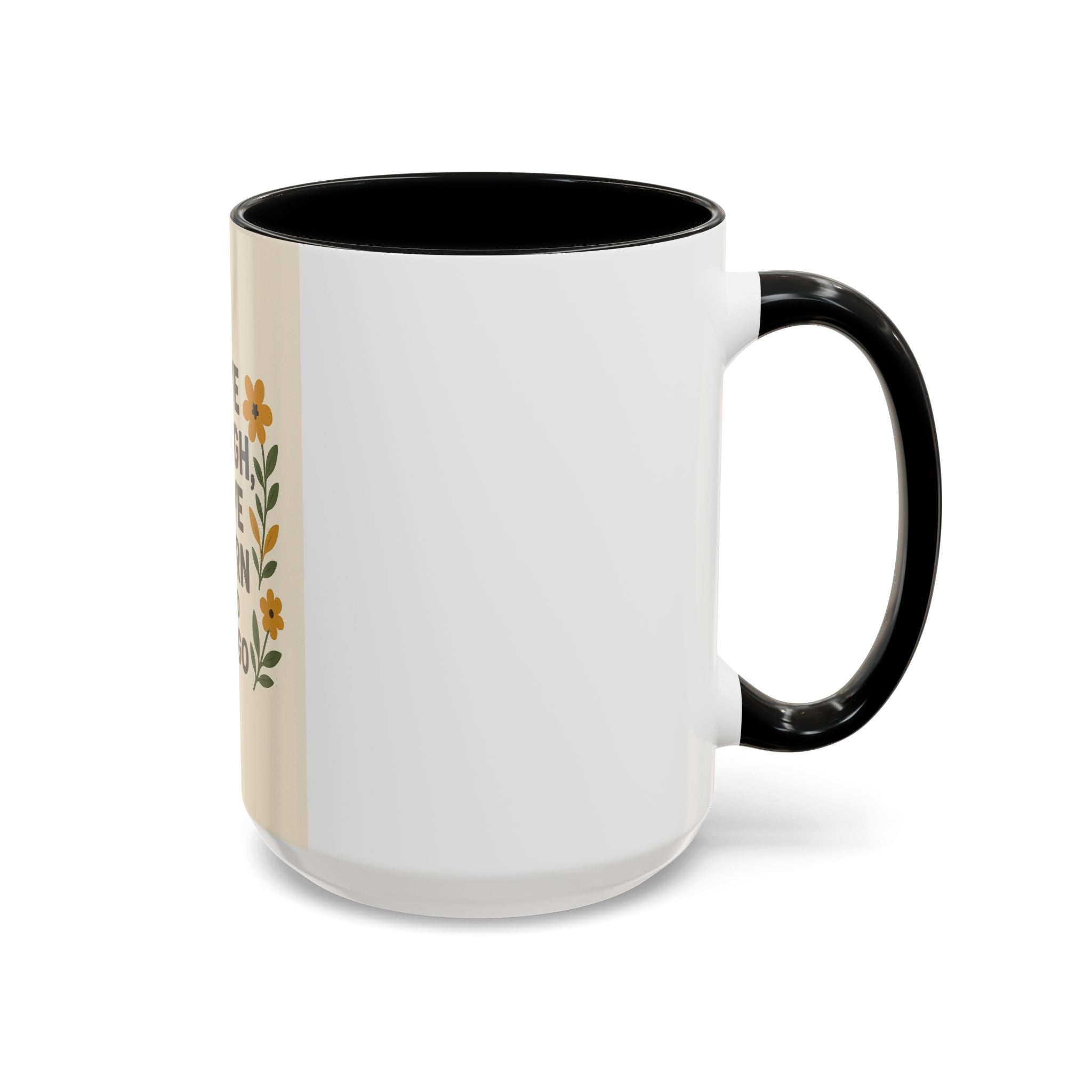 Inspirational Floral Coffee Mug - Live Laugh Love Learn